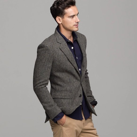 J Crew Ludlow Fit Tweed Herringbone 